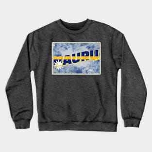 Nauru Vintage style retro souvenir Crewneck Sweatshirt